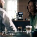 Siemens, machine à café automatique EQ900 TQ903D03, contrôle par l'application, écran tactile, mode barista, AromaBoost, réduction du bruit, broyeur premium, nettoyage à la vapeur, 1 500 W, inox - 6
