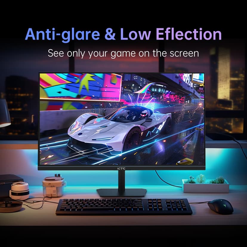 KTC 24.5" PC Gamer Monitor 400Hz 360Hz 240Hz | Fast IPS 1ms | FHD Display 1080P | HDR 400 128% sRGB | HDMI x2, DP x2 | Tilt Adjustment Silver Grey Screen 360Hz VESA H25 x 7 - 4