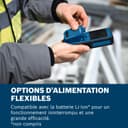 Humidimètre GMM 1-15 Bosch Professional à broches (non invasif, mesure 37 essences de bois et 10 matériaux de construction, indice de protection IP65, 2 piles AA, housse) - 2