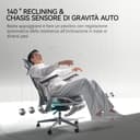 Hbada E3 Pro Fauteuil de Bureau Ergonomique, Système Lombaire Dynamique 3 Zones, Accoudoirs Réglables 6D, Tête avec Réglage 4D, Gris avec Repose-Pieds - 6