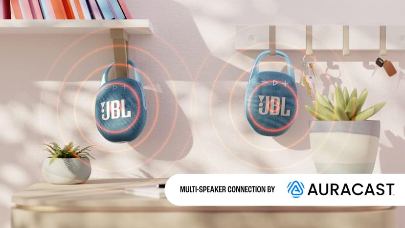 JBL Clip 5, Enceinte Bluetooth ultra-portable, mousqueton intégré, son JBL Pro, basses percutantes, 12 heures d'autonomie, fonction Playtime Boost, résistante à l'eau et à la poussière IP67, en violet - 6