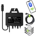 RC Micro Inverter 800W, 26-60V DC Input, Solar Inverter MPPT Microgrid Feed-in Converter with WiFi Monitoring for Mobile Phones, Black - 1