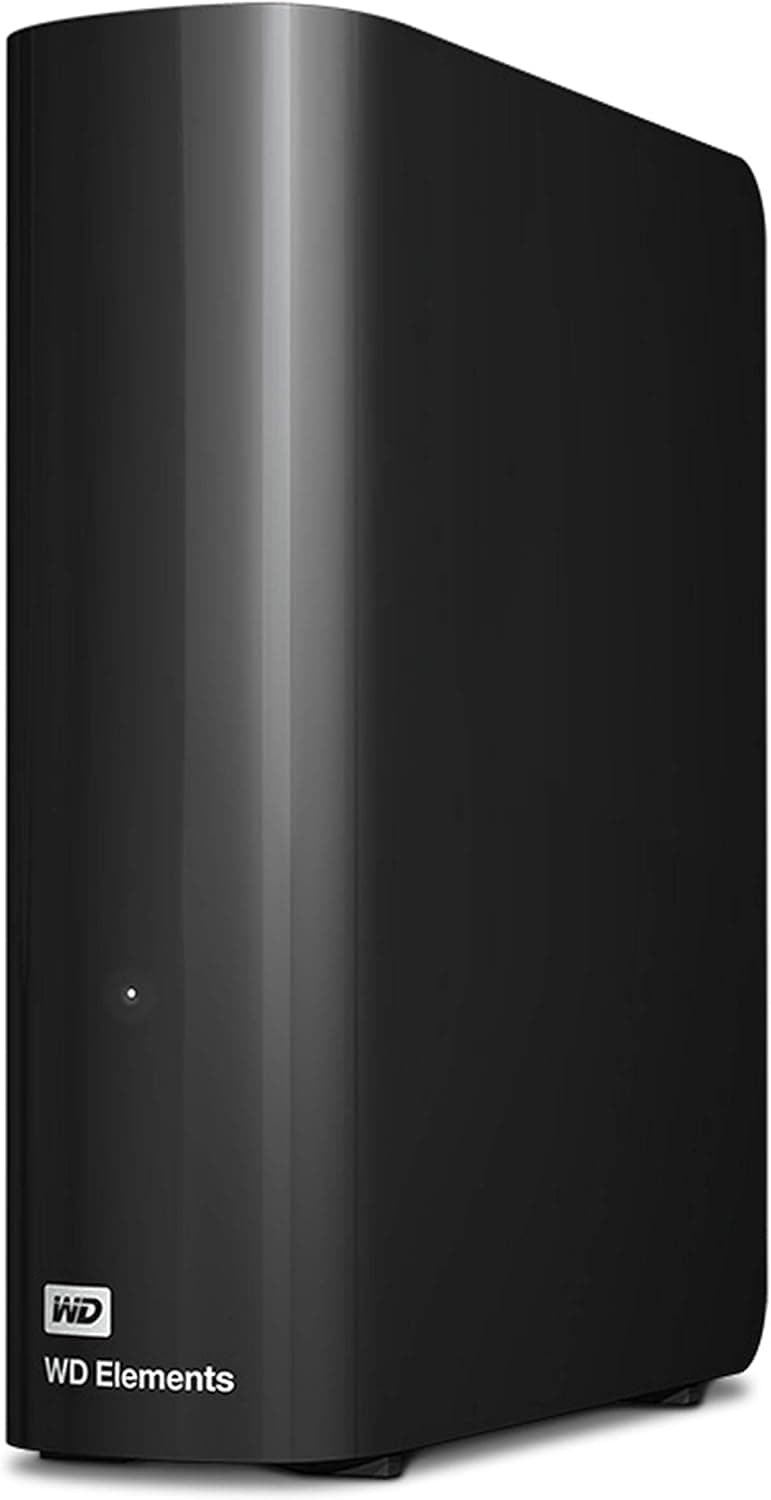 WD 20 To Elements HDD de bureau, USB 3.0, (supplémentaire pour les photos, la musique, les vidéos et tous les autres fichiers, résistant aux chocs) noir - 1