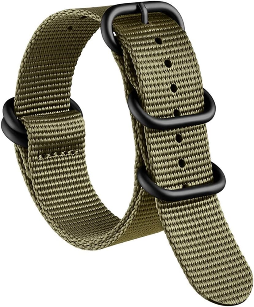 AIYIRUO Bracelets de Montre NATO Bracelet Nylon G10 Premium Balistique Bracelet de Remplacement Multicolore avec Bracelet Hommes Femmes 18mm 20mm 22mm 24mm - 1