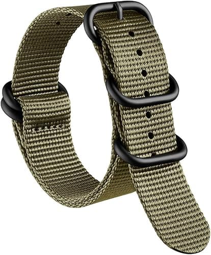 AIYIRUO Bracelets de Montre NATO Bracelet Nylon G10 Premium Balistique Bracelet de Remplacement Multicolore avec Bracelet Hommes Femmes 18mm 20mm 22mm 24mm