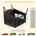 Pecute Extra Stable Dog Car Seat - Pet Car Seat Scratch Proof Car Seat for Dogs Large - 8