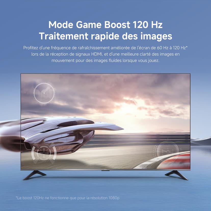 XIAOMI TV A Pro 65, 165 cm (65 Pouces), 4K UHD QLED, Smart TV, Google TV, Contrôle Vocal, HDR10+, Mode Game Boost 120Hz, MEMC, 2Go+8Go, Compatible avec Airplay & Google Cast - 8