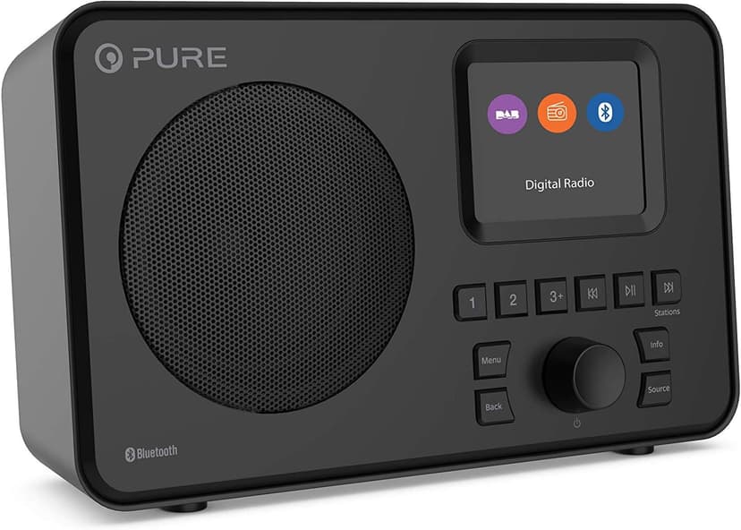 Pure ELAN-ONE FM/DAB+ Radio with Bluetooth - Black - 1