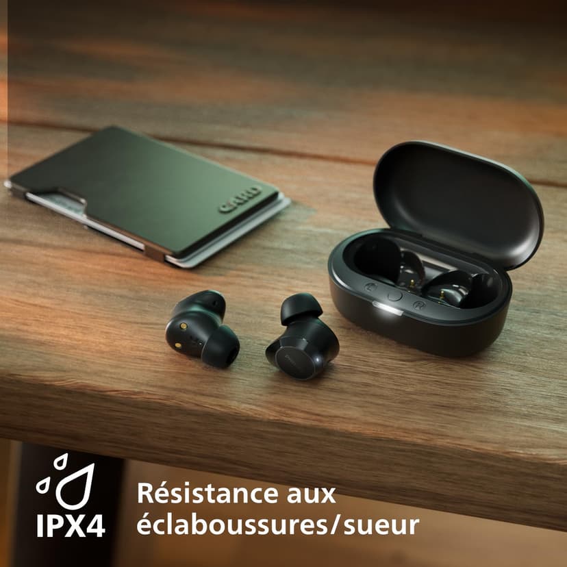Philips TAT1209BK True Wireless in Ear Bluetooth Headphones - Small Buds. Great Value Natural Sound. Dynamic Bass, Pocket-Sized Charging Case, Clear Calls - Black - 5