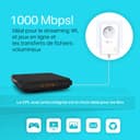 TP-Link CPL 1000 Mbps, 1 Port Gigabit et Prise Intégrée, Pack de 2 CPL - idéal pour Profiter du Service Multi-TV à la Maison, Compatible toutes avec toutes les Box, TL-PA7017P KIT(FR) - 2