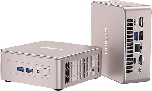 GEEKOM A5 Mini PC, AMD Ryzen 7 5825U (8C/16T, Jusqu’à 4.5…