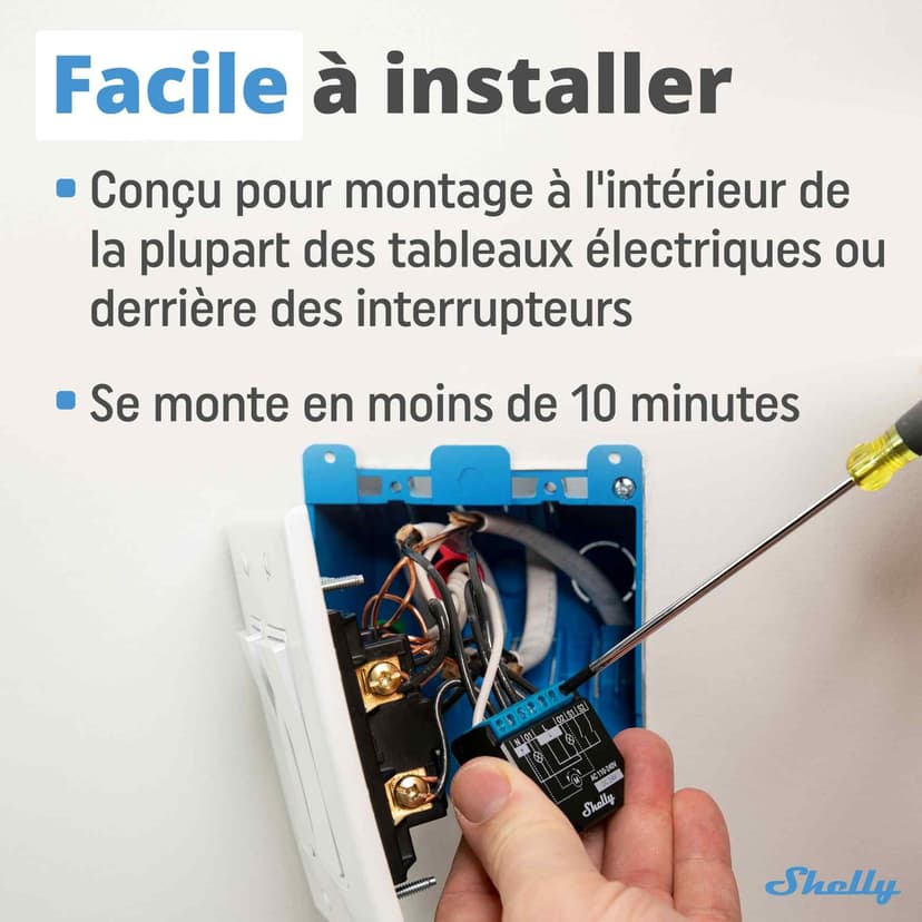 Shelly Plus 2PM - 16A | WiFi & Bluetooth 2-Channel Smart Switch with Power Metering | Home Automation | Roller Shutter Remote Control | Alexa & Google Home Compatibility | iOS Android App - 2