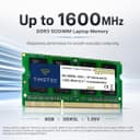 Timetec 8GB DDR3L / DDR3 1600MHz (DDR3L-1600) PC3L-12800 / PC3-12800(PC3L-12800S) Non-ECC Unbuffered 1.35V/1.5V CL11 2Rx8 Dual Rank 204 Pin SODIMM Laptop Notebook PC Computer Memory RAM Module Upgrade - 2
