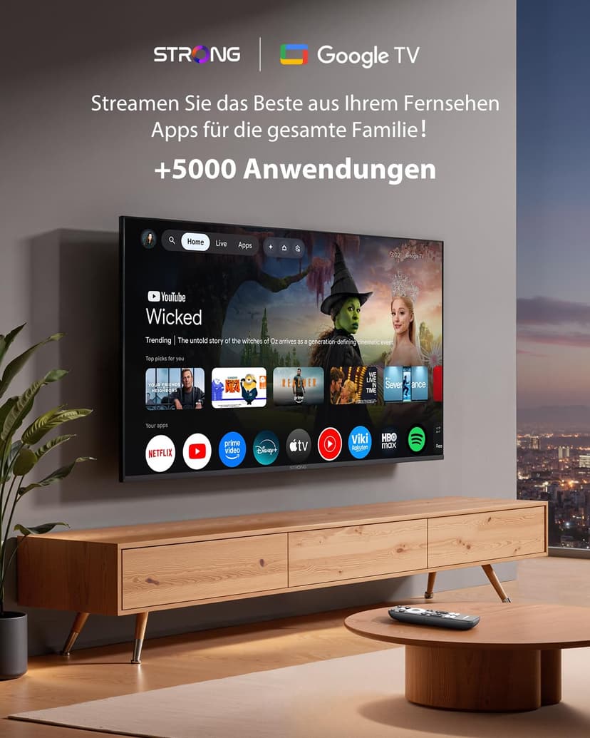 Strong SRT41 | TV Stick | 4K UHD | HDMI | Google TV | Google Games Store | Netflix | First Video | Disney+ | Youtube | - 2