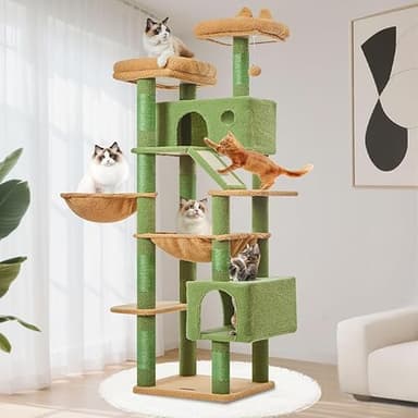 Taoqimiao Cat Tree, 180cm Cat Tower for Indoor Cats Large…