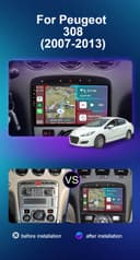 YUNTX [6GB+128GB] Android 14 2 Din Car Stereo Fit for Suzuki Swift (2005-2019)-[Built-in CarPlay/Android Auto/DSP/GPS]-IPS 2.5D 9”Touchscreen-Camera+MIC-DAB/360 Camera/Bluetooth 5.0/Mirror Link/USB - 2