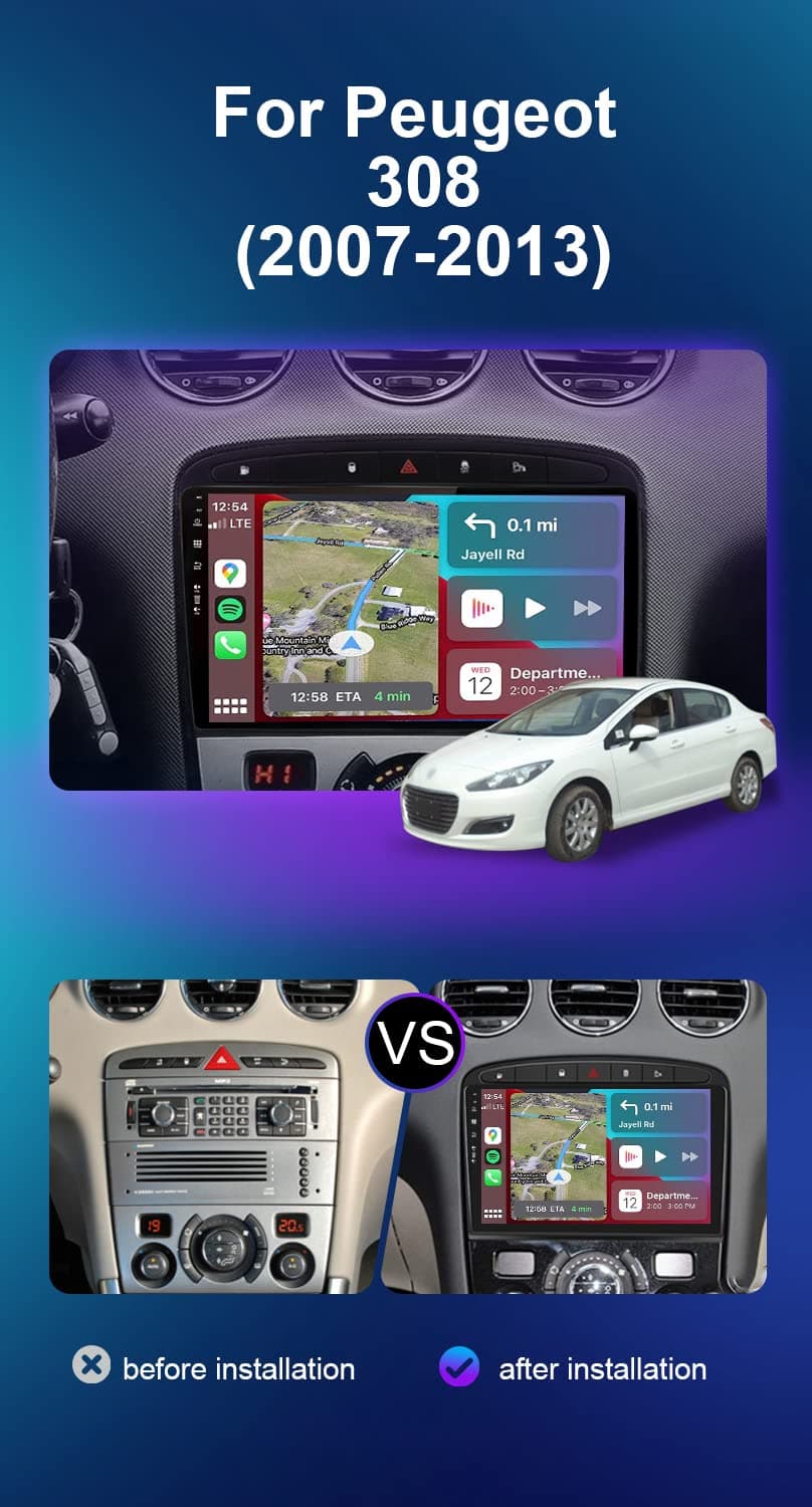 YUNTX [6GB+128GB] Android 14 2 Din Car Stereo Fit for Suzuki Swift (2005-2019)-[Built-in CarPlay/Android Auto/DSP/GPS]-IPS 2.5D 9”Touchscreen-Camera+MIC-DAB/360 Camera/Bluetooth 5.0/Mirror Link/USB - 2