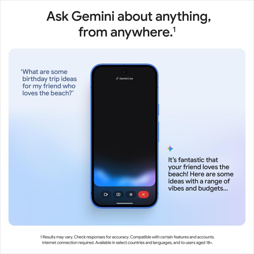 Google Pixel 10 - Unlocked Android Smartphone with Gemini, Advanced Triple Rear Camera, 24+ Hour Battery and 6.3" Actua Display - Indigo, 128GB - 5