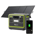 FOSSiBOT F2400 Portable Power Station With 420W solar panel, 2048Wh LiFePO4 solar-generator with 3 x 230V AC Output 2400W (4800W Peak), Applicable to RV/Camping/Home - 1
