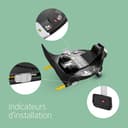 Maxi-Cosi FamilyFix 360 i-Size Base, Rotating Car Seat System, 360 Swivel ISOFIX Base, 0-4 Years (40-105 cm), One-Hand FlexiSpin Rotation, TravelSafe Rotation Control, Click & Go, Black - 6