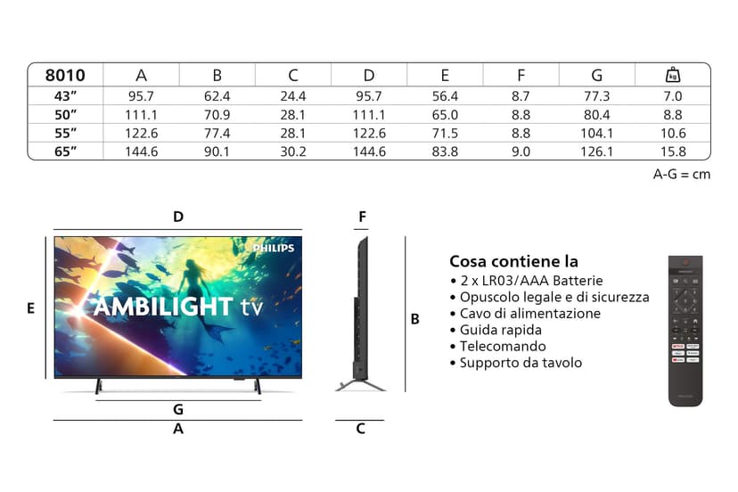 Smart TV Philips 43PUS8010/12 43" 4K Ultra HD LED HDR - 3