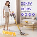 Aodebiao V16 Aspirateur Balai sans Fil 55Kpa/600W/80Mins, Aspirateur sans Fil Puissant, Écrans Tactiles LED, Mode Automatique, Brosse Anti-Emmêlement pour Tapis, Sols Durs et Poils d'animaux - 2
