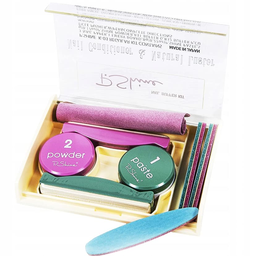 P-shine Kit de manucure japonaise professionnel avec soin et instructions (français non garanti) pour les ongles endommagés - 2