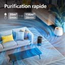 Philips -air purifier 4200 series, HEPA NanoProtect + dual activated carbon filter, CADR 600m³/h for 156 m², ultra-quiet, intelligent and energy efficient (AC4221/11) - 5