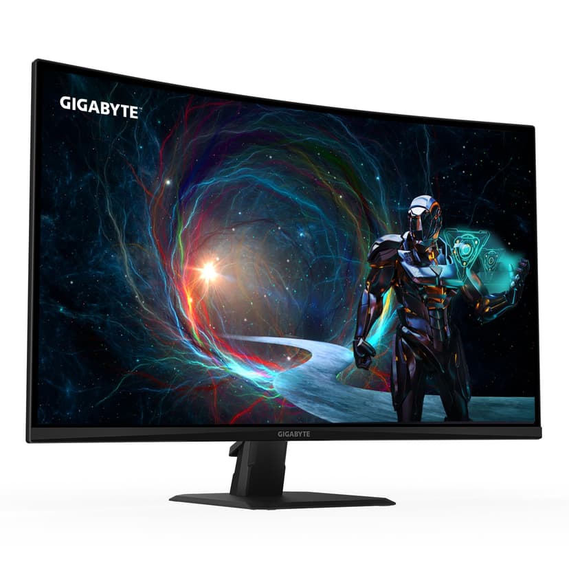 Gigabyte GS32QCA 31.5" QHD Curved Gaming Monitor - 2560 x 1440, 180Hz, 1ms, 250 cd/m², FreeSync, HDR Ready, HDMI 2.0, DisplayPort 1.4 - 2
