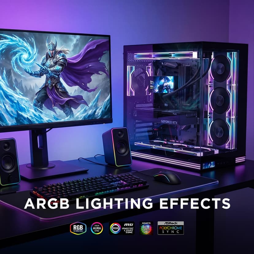 Jungle Leopard V3 Daisy Chain A-RGB Ventilateur 120 mm ARGB PWM PC Ventilateur RVB Commutable Forward/Reverse Flow - 2