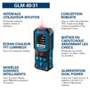 Bosch Télémètre Laser Professionnel GLM 40-31 (IP65, boîtier Absorbant Les Chocs, calculs automatiques de Longueur/Surface/Volume, écran Couleur Claire, Compatible avec la Batterie Li-ION) - 3