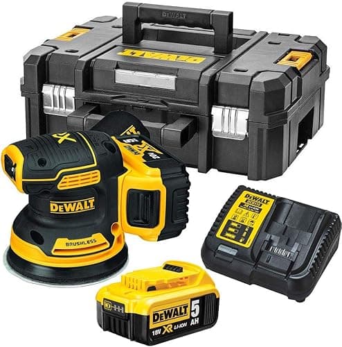 DEWALT Ponceuse Excentrique XR 18V 5Ah Li-ion BL 125 mm, DCW210P2-QW