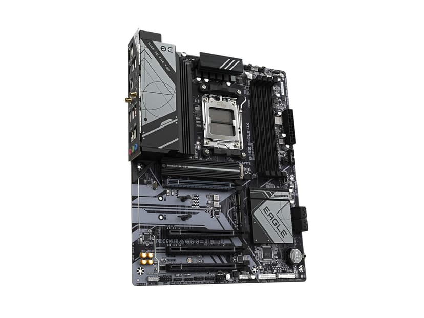 GIGABYTE B650 Eagle AX AM5 LGA 1718 AMD B650 ATX Motherboard, DDR5, Triple M.2 (1x PCIe 5.0 M.2 + 2X PCIe 4.0 M.2), USB 3.2 Gen2x2 Type-C, AMD Wi-Fi 6E, Realtek GbE LAN - 3