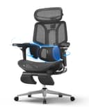 Hbada E3 Pro Chaise de Bureau Ergonomique Fauteuil de Bureau - Soutien Lombaire Dynamique 3 Zones, Appui-Tête 4D Réglable, Accoudoirs 6D Réglables, Pivotant avec Repose-Pieds, Noir - 1