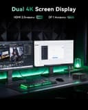 NiPoGi Essenx E1 Mini PC AMD Ryzen 3250U Windows 11 Pro (2C/4T, up to 3.5 GHz) 8GB DDR4 RAM + 256GB SSD, 4K@60Hz dual display HDMI 2.0 + DP/Wi-Fi/BT/LAN, mini computer for office/education - 4