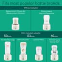 Bebeconfort Pocket Digital Bottle Warmer, Portable Baby Bottle Warmer, Compact (L6.5 x W6.5 x H8cm), Lightweight (280g), Digital Display, Long-Lasting Battery, Temperature Regulation - 8