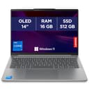 Lenovo IdeaPad Slim 5 14IRH10 - Ordinateur Portable 14'' OLED WUXGA (Intel Core i7-13620H, RAM 16Go, SSD 512Go, Intel UHD Graphique, Windows 11 Home) Clavier AZERTY, Écouteurs et Souris Inclus - Gris - 1
