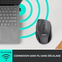 Logitech M705 Marathon sans Fil Souris, Récepteur USB Unifying 2,4 GHz, 1000 PPP, 5 Boutons Programmables, Pile Durée 3 Ans, Compatible PC, Mac, Ordinateur Portable, Chromebook - Graphite - 8