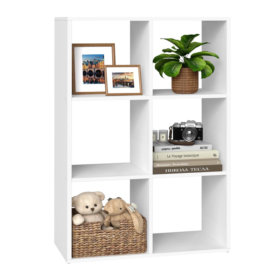 VASAGLE CUSTOS Collection - Bookshelf, Cube Bookcase, Sto…