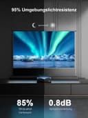 Écran de projection motorisé AWOL VISION 120" ALR Floor Rising pour projecteur à ultra courte focale, écran sur pied pour home cinéma, Ultra HD 4K/8K, rejet de lumière ambiante à 95% 3D actif-ALR-F220 - 4