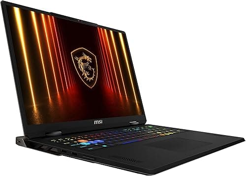 MSI Vector 18 HX AI Gaming Laptop, 18" QHD+ 240Hz Display, Intel Core Ultra 9 275HX, NVIDIA GeForce RTX 5090, 32GB RAM, 2TB SSD, Windows 11 Home, QWERTZ Keyboard, Cosmos Grey, A2XWJG-657