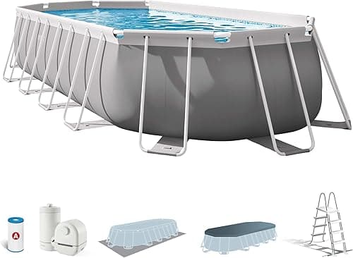 Intex 20Ft X 10Ft X 48In Prism Frame Oval Pool Set