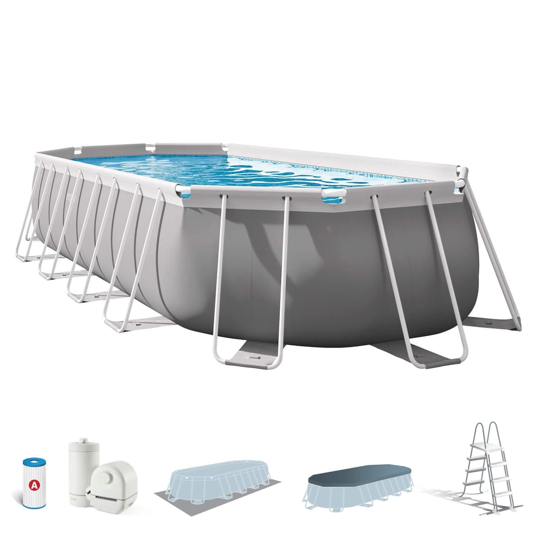 Intex 20Ft X 10Ft X 48In Prism Frame Oval Pool Set