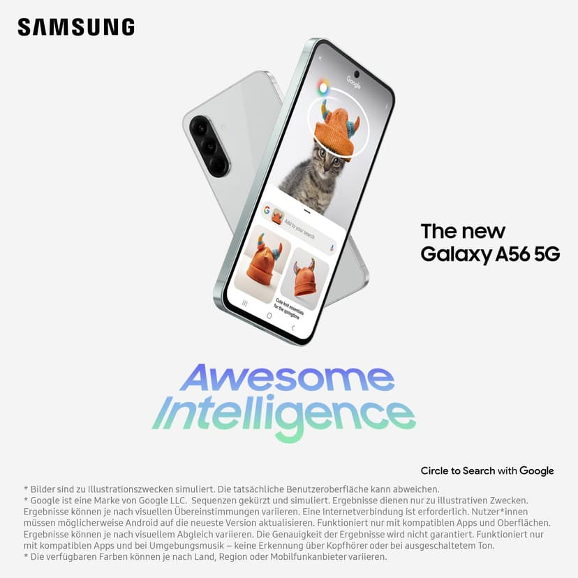 Samsung SM-A566B Galaxy A56 5G 128GB 8GB RAM Dual Awesome Lightgray EU - 2