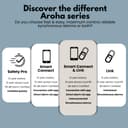Aroha Smart Connect Smart WiFi Smoke and Carbon Monoxide Alarm - 10 Year Battery - Tuya & Smartlife - Combination Smoke Alarm & CO Detector - 3 set - 8