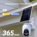 EZVIZ 2K+ Caméra Extérieure sans Fil avec Mode AOV, Caméra à Batterie PT avec Détection de Personnes et de Véhicules, Vision Nocturne Couleur & Défense Active, WiFi 6, CB8 Lite 4MP+5W Panneau Solaire - 4