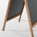 Display Sales Outdoor Chalkboard 54×95 cm | Weatherproof Wooden A-Board | Magnetic Pavement Sign with Beech Frame | Double-Sided A Frame Sign Board for Cafes, Shops, Bars and Restaurants - 5
