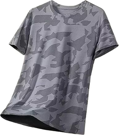 Camouflage-Shirts für Herren und Erwachsene, Rundhalsauss…
