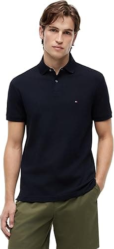 Tommy Hilfiger Men’s Short Sleeve 1985 Regular Fit Polo S…