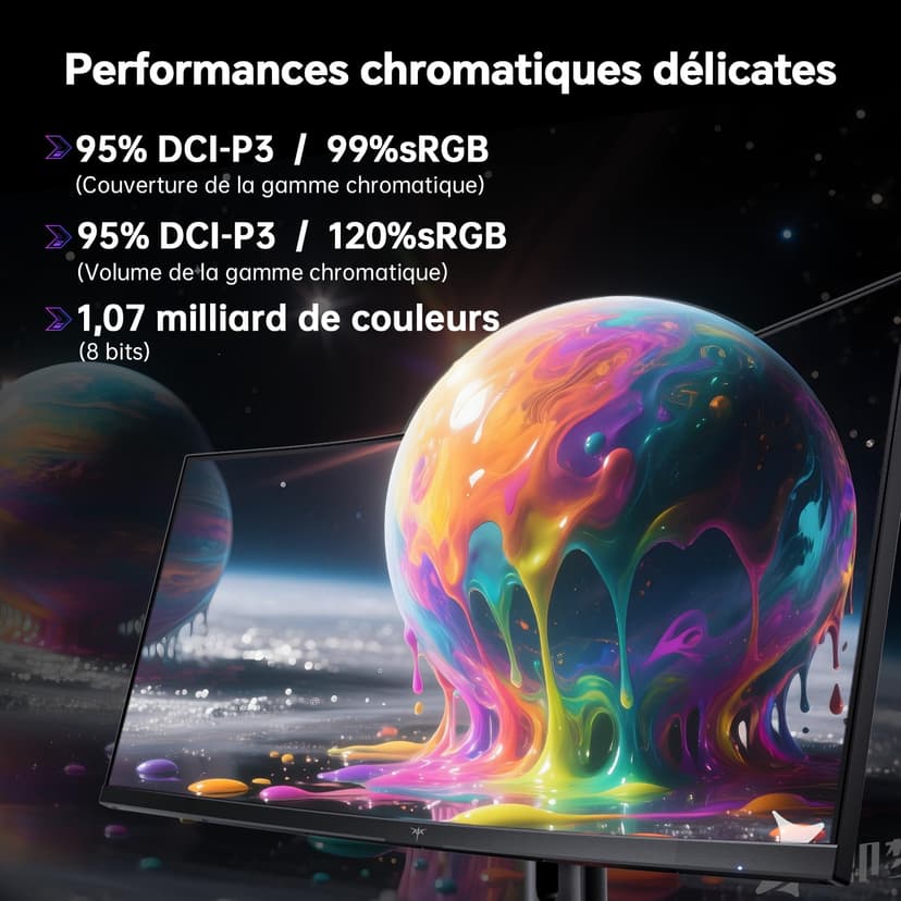 KTC 24 Inch Curved Monitor, FHD 1080P@180Hz Gaming Monior with 1500R VA Panel, 1ms MPRT, Adaptive Sync, HDR10, 110% sRGB, VESA, HDMI 2.0 / DP 1.4 Compatible with Desktop, Laptop, PS5, Xbox and More - 6